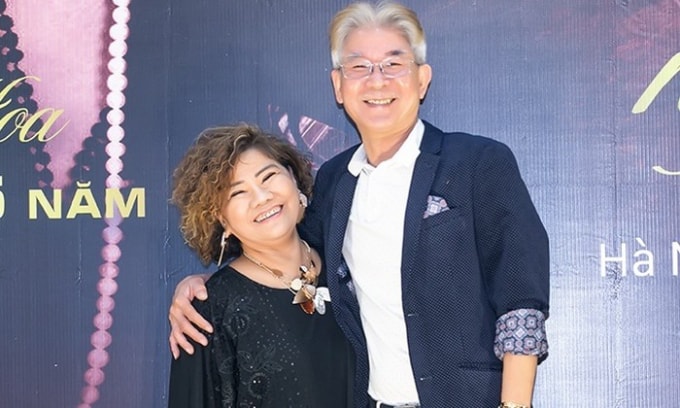 NSND Thanh Hoa cùng chồng là Nghệ sĩ xiếc Tôn Thất Lợi. Ảnh: toquoc
