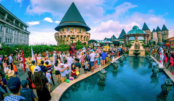Không gian văn hóa – kiến trúc Pháp là nét đặc trưng của Sun World Ba Na Hills.