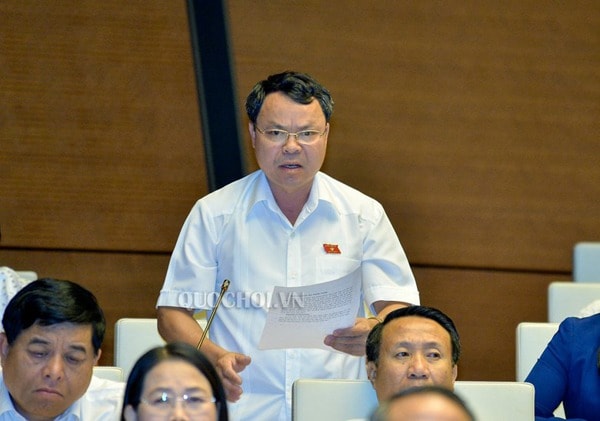 Đại biểu Nguyễn Tiến Sinh (Hòa Bình). Ảnh: Trung tâm thông tin Quốc hội