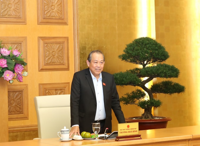 Phó Thủ tướng Thường trực Trương Hòa Bình khẳng định, Đảng và Nhà nước ta luôn ghi nhớ công ơn sự hy sinh, tổn thất rất lớn và có chính sách ưu đãi cho các đối tượng người có công với cách mạng. Ảnh: VGP