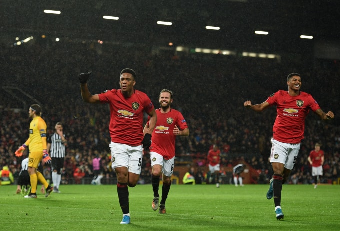 Qủy đỏ thành Manchester sớm giành vé vào vòng 16 đội. Ảnh: Getty