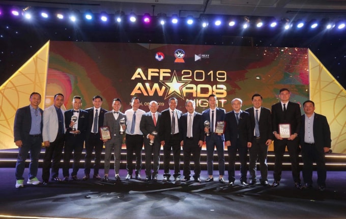 Bóng đá Việt Nam bội thu tại AFF Awards 2019. Ảnh: BTC