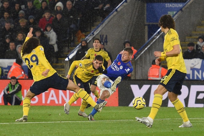 Arsenal thi đấu bạc nhược trước Leicester City và phải chấp nhận thất bại cách biệt 0-2. Ảnh: Getty