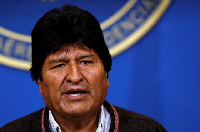 Tổng thống Bolivia Evo Morales. Ảnh: Reuters