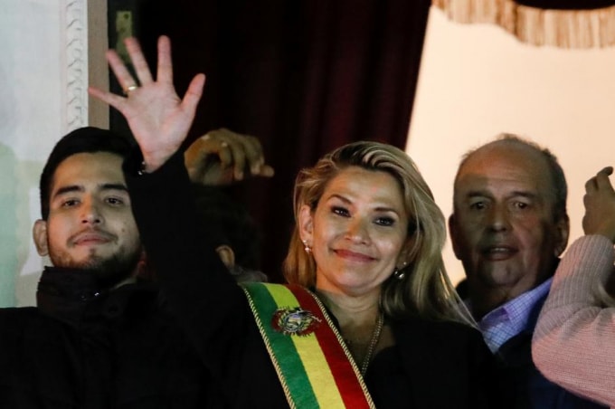 Chủ tịch Thượng viện Bolivia Jeanine Anez. Ảnh: Reuters
