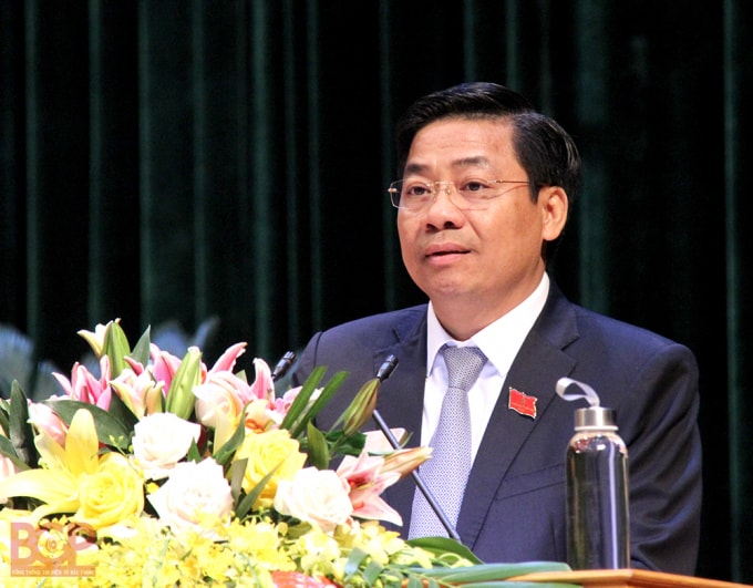 Đồng chí Dương Văn Thái được bầu giữ chức Chủ tịch UBND tỉnh Bắc Giang nhiệm kỳ 2016 - 2021. Ảnh: BGP/Hoàng Hà