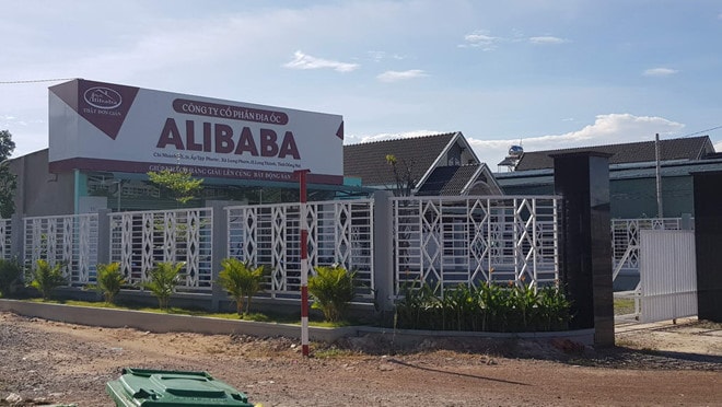 Những dự án không có thật của Công ty Cổ phần địa ốc Alibaba mọc lên ở khắp nơi để lừa đảo người dân. Ảnh: internet