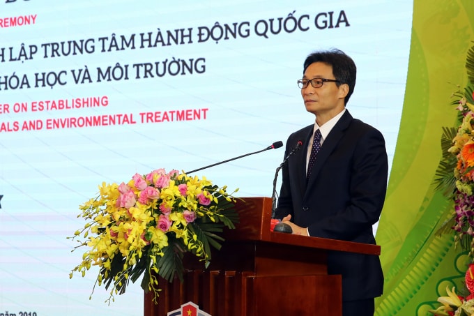 Phó Thủ tướng Vũ Đức Đam phát biểu tại buổi lễ. Ảnh: VGP