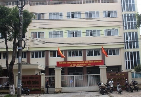 Trụ sở Ủy ban kiểm tra Tỉnh ủy Quảng Nam, nơi xảy ra sự việc.