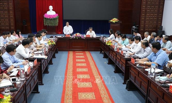 Quang cảnh buổi làm việc. Ảnh: TTXVN.
