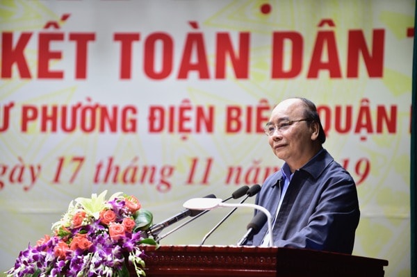 Thủ tướng Nguyễn Xuân Phúc phát biểu tại Ngày hội. Ảnh: VGP