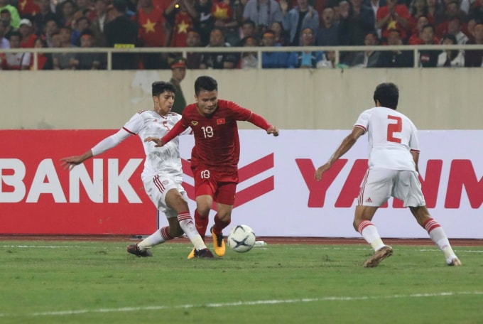 Quang Hải với tài năng của mình có thể thi đấu được ở Nhật Bản, thậm chí là Tây Ban Nha. Ảnh: Hoàng Dương