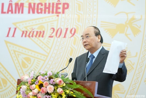 Thủ tướng phát biểu tại Hội nghị sơ kết 5 năm thực hiện Nghị quyết số 30-NQ/TW của Bộ Chính trị. Ảnh: VGP