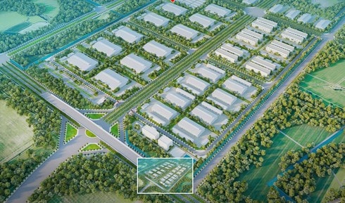 Phối cảnh KCN Thái Hà - tỉnh Hà Nam. Ảnh: internet
