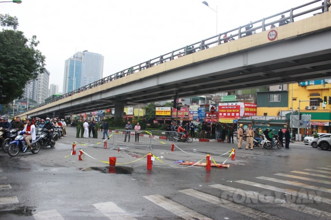 Vụ tai nạn đã khiến giao thông khu vực ùn tắc trong nhiều giờ
