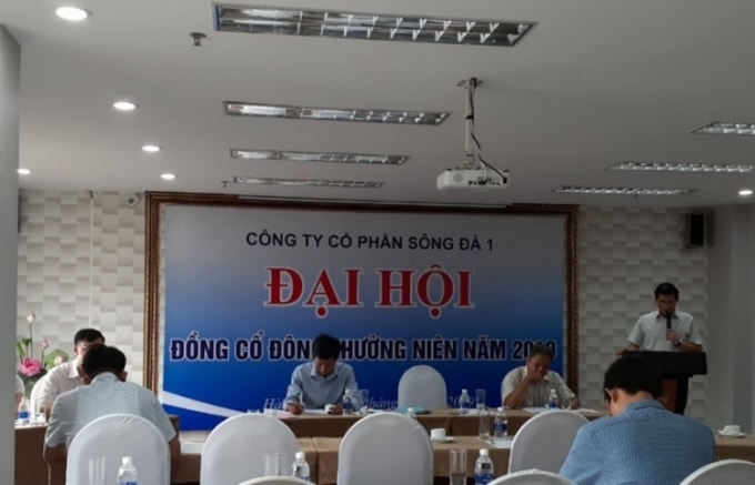 Đại hội đồng cổ đông Công ty CP Sông Đà 1. Ảnh: Songda1.com.vn