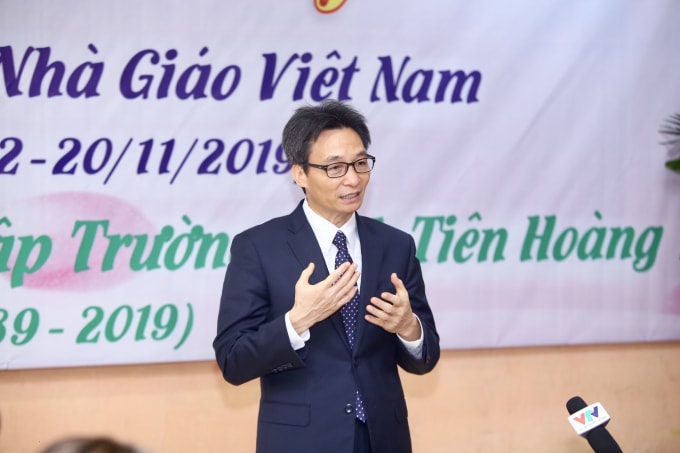 Phó Thủ tướng Vũ Đức Đam phát biểu tại buổi lễ. Ảnh: VGP