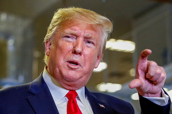 Tổng thống Mỹ Donald Trump. Ảnh: Reuters