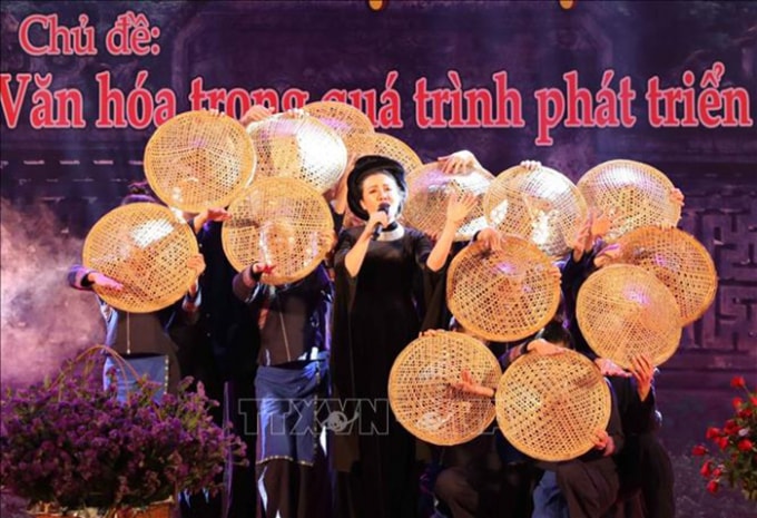 Ngày hội diễn ra nhiều hoạt động giao lưu văn hóa, quảng bá di sản hấp dẫn. Ảnh: TTXVN