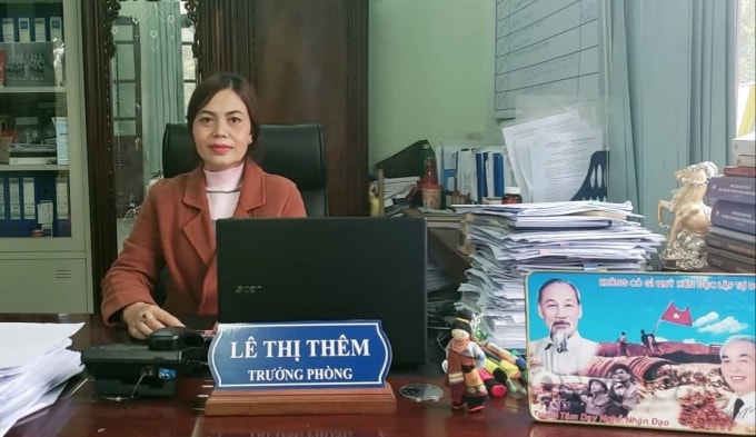 Bà Lê Thị Thêm - Trưởng phòng Văn hóa và Thông tin huyện A Lưới.