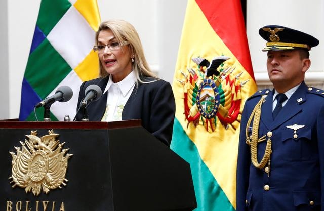 Tổng thống tạm thời của Bolivia Jeanine Anez. Ảnh: Reuters