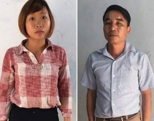 Hai đối tượng tự xưng phóng viên cưỡng đoạt tiền của các chủ lò than. Ảnh:nld.com.vn