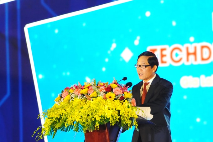 Thứ trưởng Bộ KH&CN Trần Văn Tùng phát biểu