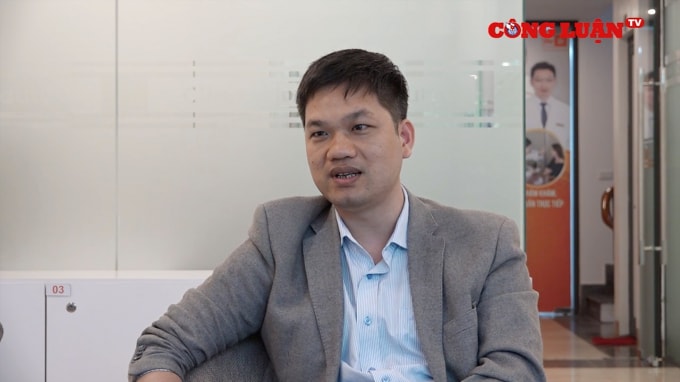 Ông Lê Hữu Điền (Chủ tịch hội đồng thành viên Công ty TNHH thẩm mỹ bác sỹ Điền) tại buổi làm việc với PV báo Nhà báo & Công luận.