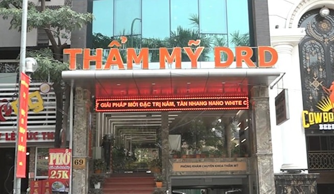 Thẩm mỹ DrD của bác sỹ Điền bị xử phạt 43 triệu đồng.