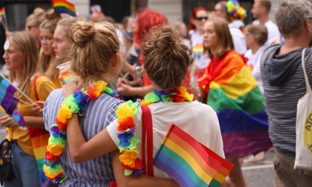 Cuộc diễu hành Pride hàng năm tại Copenhagen năm 2018. Đan Mạch hợp pháp hóa hôn nhân đồng giới vào năm 2012. Ảnh: ole999/Alamy