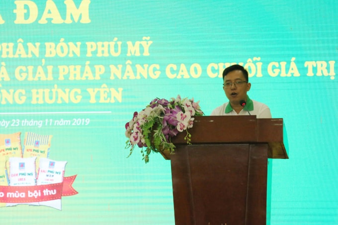 Đại diện PVFCCo phát biểu tại Hội thảo