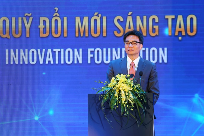 Phó Thủ tướng Vũ Đức Đam phát biểu tại buổi lễ. Ảnh: VGP