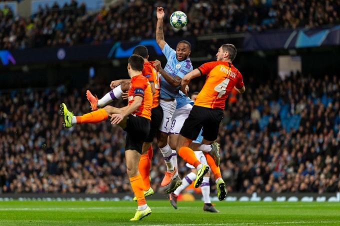 Man City vẫn đi tiếp dù chỉ có 1 điểm trước Shakhtar Donetsk. Ảnh: Getty