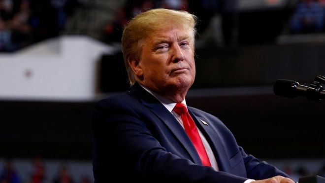 Tổng thống Mỹ Donald Trump. Ảnh: BBC
