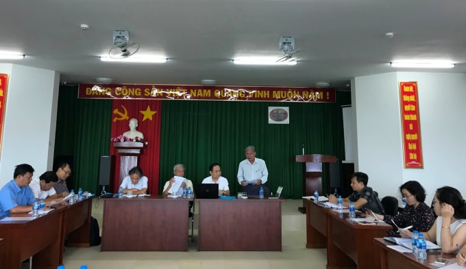 Đồng chí Lê Thành Phương báo cáo kết quả công tác hỗ trợ năm 2018-2019
