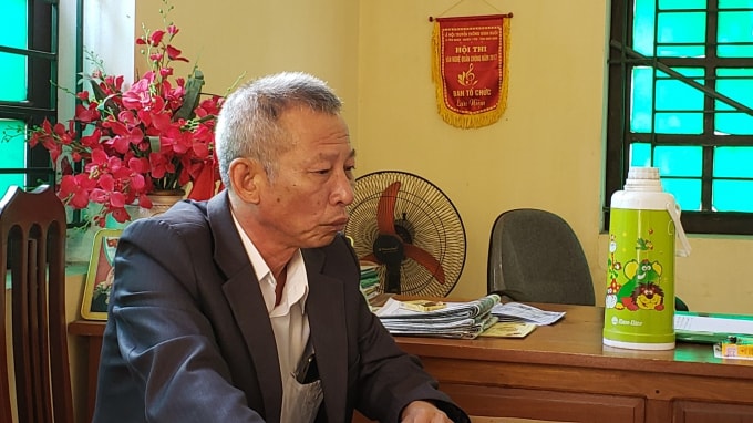 Ông Hoàng Văn Đận, Chủ tịch UBND xã Yên Nghĩa.