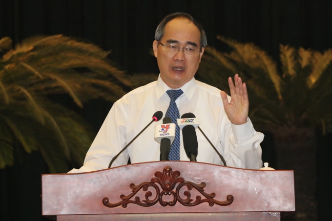 Bí thư Thành ủy Nguyễn Thiện Nhân chủ trì Hội nghị lần thứ 34, Ban chấp hành Đảng bộ TP.HCM khóa X, nhiệm kỳ 2015-2020-ảnh: K.Đ.N
