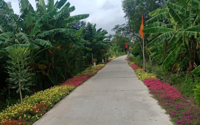 Diện mạo nông thôn xã Vĩnh Tân ngày càng khởi sắc.