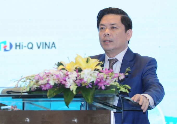 Bộ trưởng Bộ GTVT Nguyễn Văn Thể phát biểu tại Hội nghị