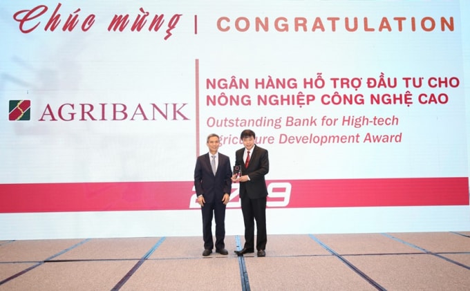 Agribank vinh dự nhận giải thưởng 