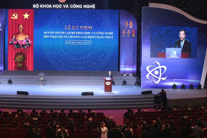 Bộ trưởng KH&CN Chu Ngọc Anh phát biểu tại Lễ kỷ niệm