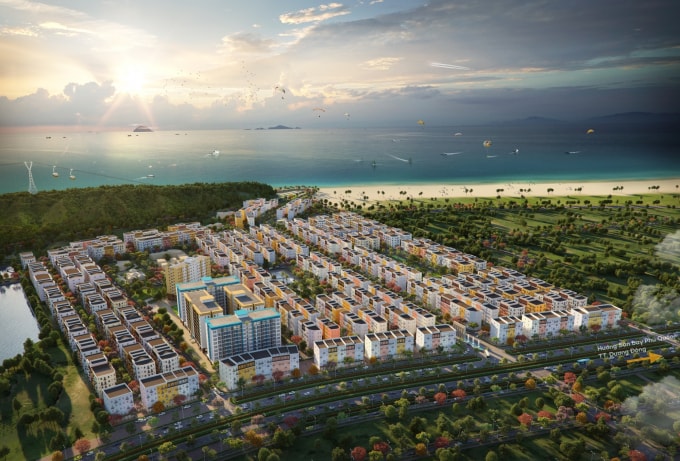 Trục đường trung tâm của Sun Grand City New An Thoi
