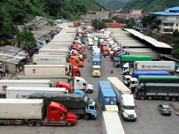 Kiểm tra dự án Bến xe hàng hóa xuất nhập khẩu cửa khẩu Tân Thanh. Ảnh IT