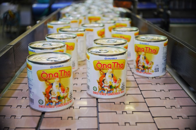Sản phẩm sữa đặc của Vinamilk đang được bán trong các siêu thị tại Mỹ