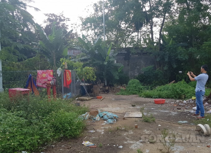 Khu vực các hộ dân chưa được di dời.