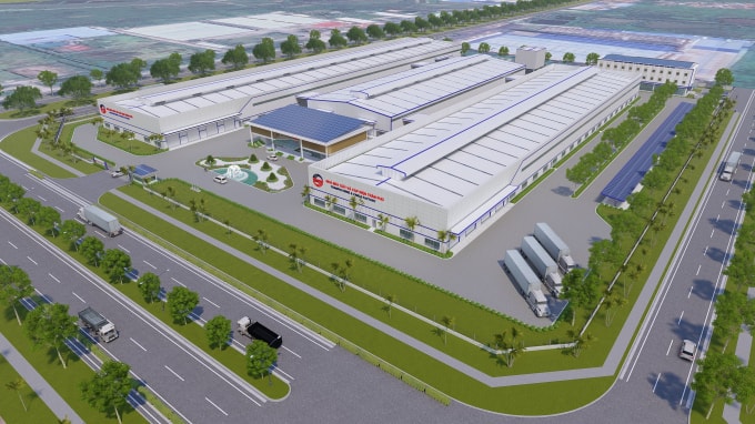 Nhà máy dây cáp điện Trần Phú hiện đại đang được xây dựng tại khu công nghiệp VSIP Hải Dương