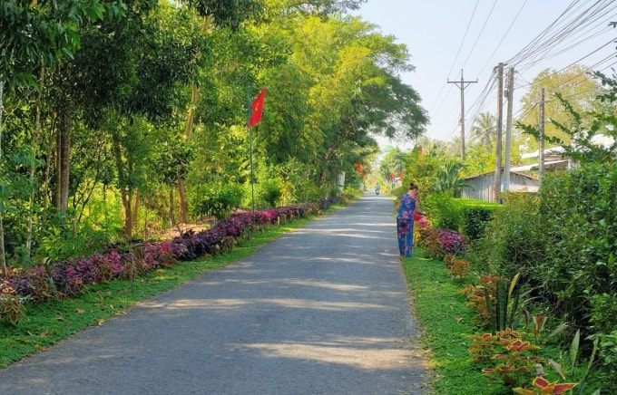 Diện mạo nông thôn ở thị xã Ngã Năm ngày càng khởi sắc.