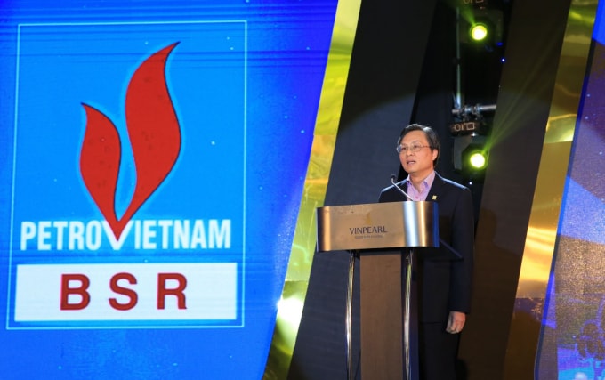 Tổng giám đốc BSR Bùi Minh Tiến gửi lời cảm ơn và tri ân tới quý khách hàng đã đồng hành với BSR chặng đường 10 năm qua (ảnh Đức Chính)