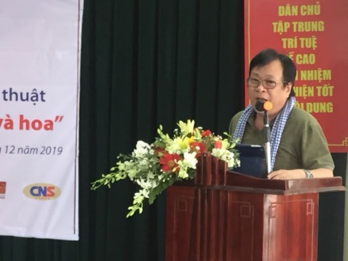 Đạo diễn Lê Thụy giới thiệu kịch bản chương trình giao lưu nghệ thuật