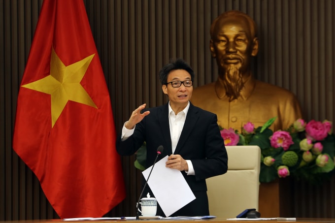 Phó Thủ tướng Vũ Đức Đam phát biểu tại Hội nghị. Ảnh: VGP